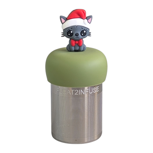 Floating Christmas Cat Tea Infuser - Cute Animal Tea Infuser for Loose Leaf Tea