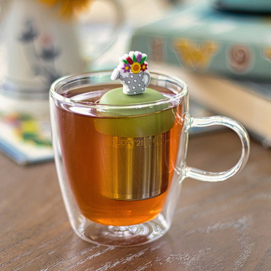 Floating Flower Watering Can Tea Infuser - Cute Tea Infuser for Loose Leaf Tea