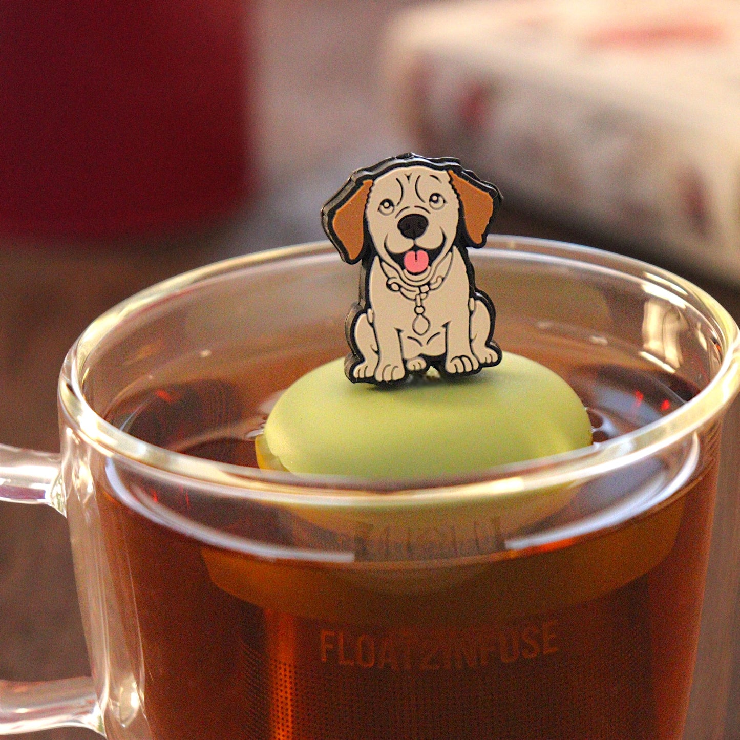 Floating Yellow Lab Tea Infuser - Cute Animal Tea Infuser for Loose Leaf Tea