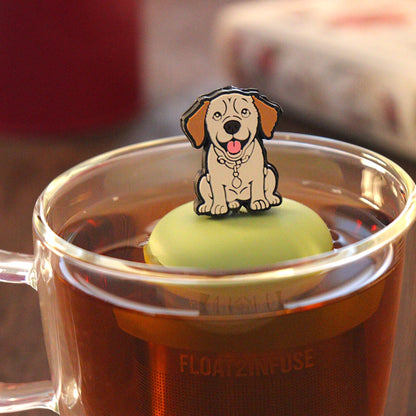 Floating Yellow Lab Tea Infuser - Cute Animal Tea Infuser for Loose Leaf Tea